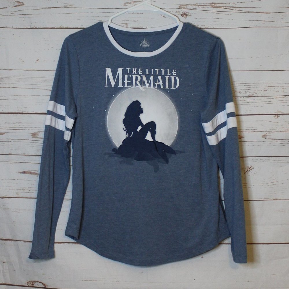 Disney Little Mermaid Baseball Raglan Tee‎ Shirt Medium